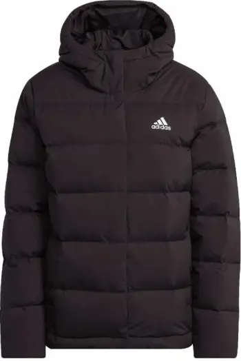 Jakne me kapuç për femra adidas, të zeza