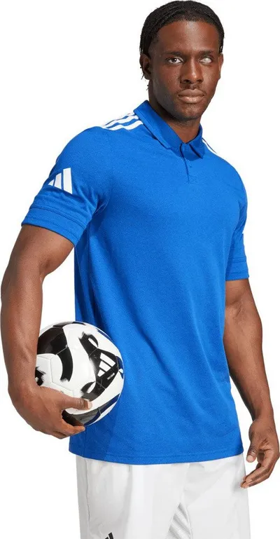 Bluzë polo adidas Squadra 25 M JW0890, për meshkuj, e bardhë - 4