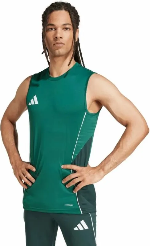 Fanellë pa mëngë për meshkuj adidas, e gjelbër - 3