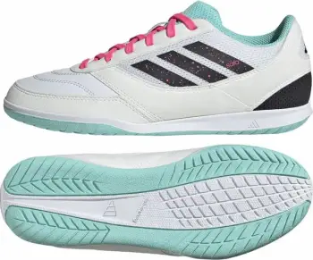 Atlete futsalli për fëmijë adidas, të bardha