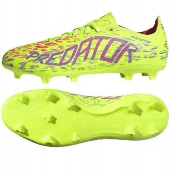 Këpucë futbolli Adidas Predator League FG MG M JH6471, sipërme sintetike, tapat për fushë natyrale, të zeza