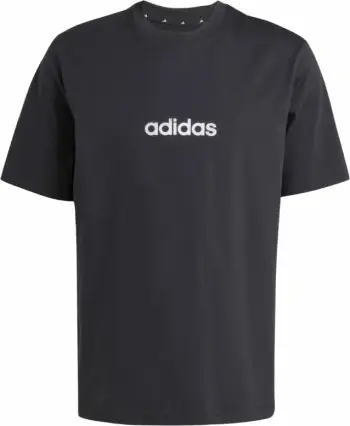 Bluzë adidas Essentials Linear Single M JE8993, pambuk 100%, për meshkuj, e zezë