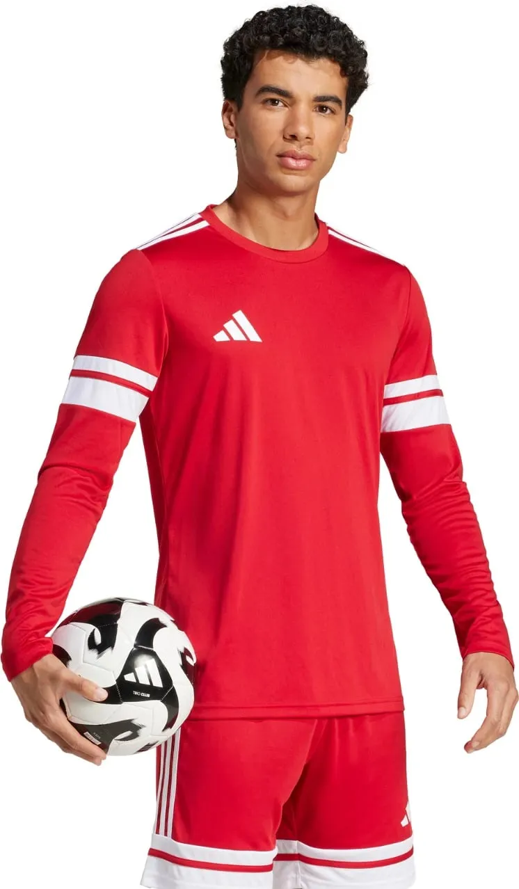 Fanellë me mëngë të gjata për meshkuj adidas, e kuqe - 3