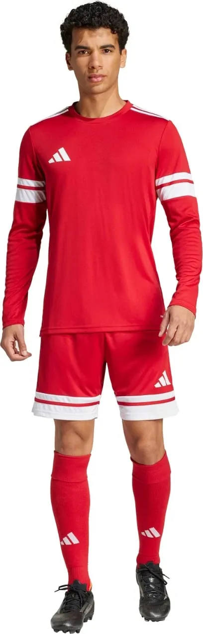 Fanellë me mëngë të gjata për meshkuj adidas, e kuqe - 4