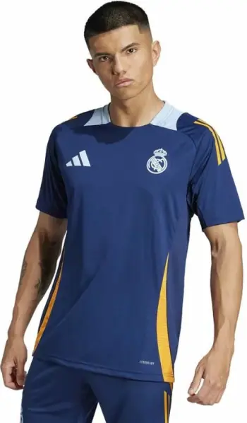 Bluza stërvitore Adidas Real Madrid JSY M JE4207, poliester, për meshkuj, e bardhë