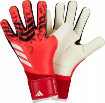 Doreza portieri adidas Predator GL Com M JH3821, për stërvitje, pa Fingersave, të kuqe