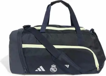 Çantë sportive adidas Real Madrid Duffle Bag JX0017, për palestër dhe udhëtime, blu e errët