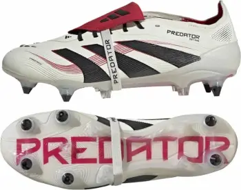 Këpucë futbolli adidas Predator Elite FT SG JQ7821, terren i butë, për meshkuj, të bardha