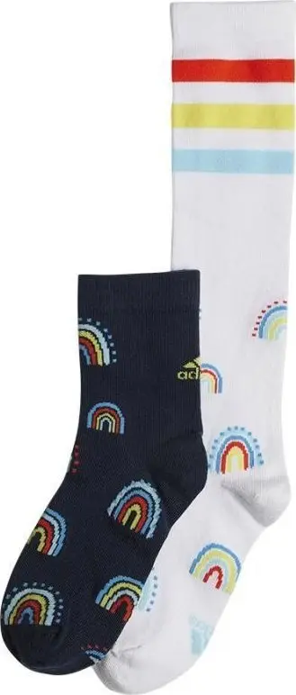 Çorape Adidas Rainbow 2PP HN5735, set 2 palë, shumëngjyrëshe