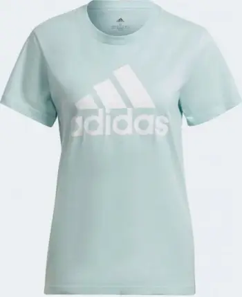 Bluzë femrash Adidas Big Logo Tee HL2027, pambuk, e bardhë