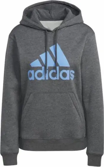 Bluzë me kapuç Adidas Big Logo FL R HD W IC9845, për femra, gri