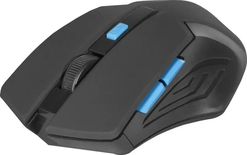 Maus Defender Accura, wireless, USB, i zi dhe i kaltërt - 3