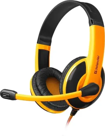 Kufje për lojëra DEFENDER Warhead G-120, 40mm, 2m, portokalli
