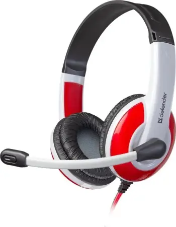 Kufje DEFENDER WARHEAD G-120, 40mm, 3.5mm, 2m, të bardha/të kuqe