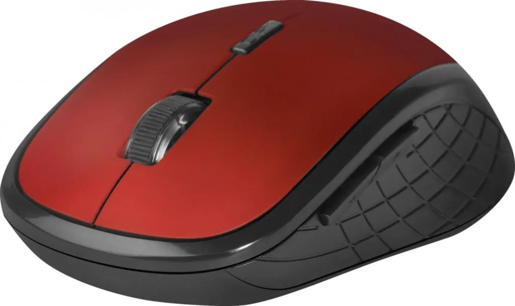Maus Defender Hit, wireless, USB, i zi dhe i kuq - 2