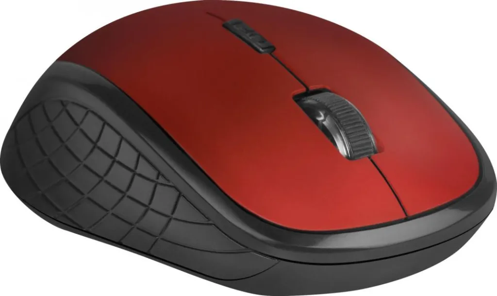 Maus Defender Hit, wireless, USB, i zi dhe i kuq - 3