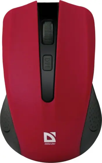 Maus Defender Accura, wireless, USB, i zi dhe i kuq