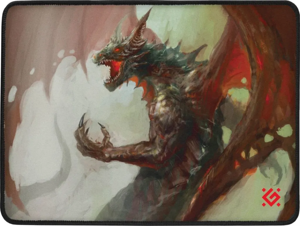 Mauspad Defender Dragon Rage, M, shumëngjyrësh - 1