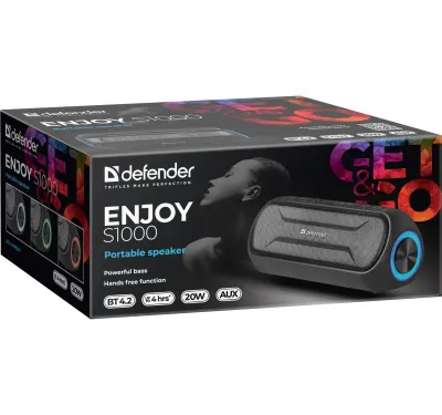 Altoparlant Bluetooth Bluetooth S1000 20W BT/FM/AUX LIGHTS - 6