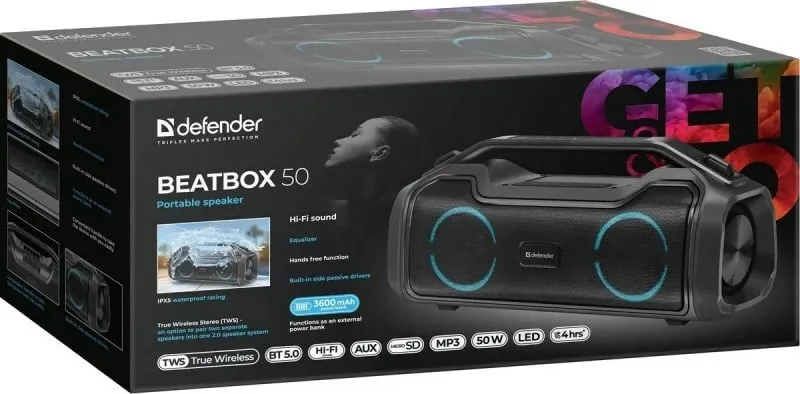 Altoparlant Bluetooth DEFENDER BEATBOX - 2