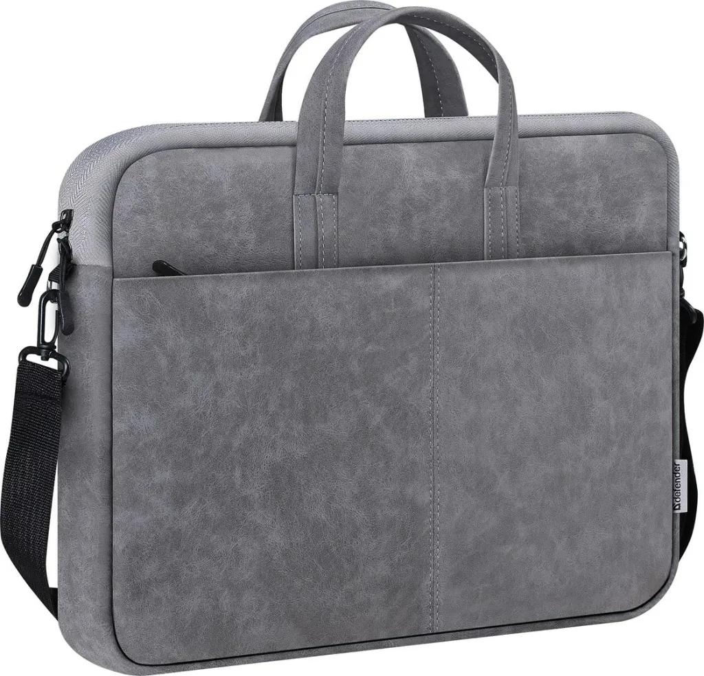 Çantë dore për laptop Defender SOLID, 15.6", e hirtë - 2