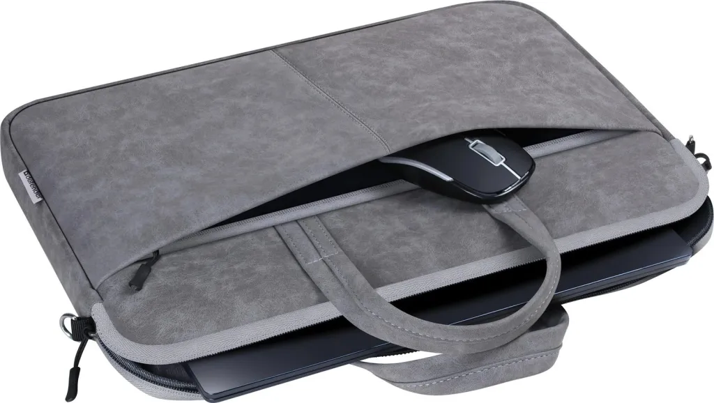 Çantë dore për laptop Defender SOLID, 15.6", e hirtë - 3