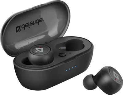 Dëgjuese Defender Twins 638, Wireless, të zeza - 1
