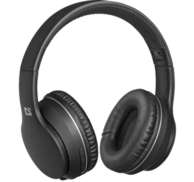 Kufje Defender FREEMOTION B580, Wireless, të zeza - 1