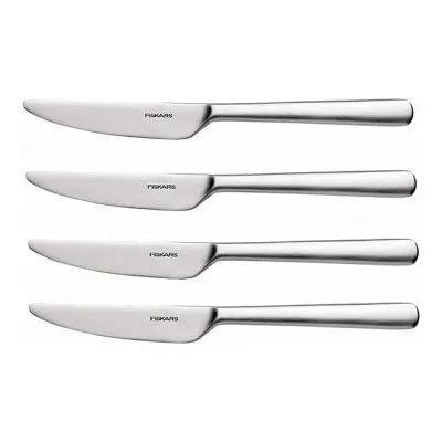 Set thika Fiskars 1002952, 4 copë, argjendtë/mat - 1