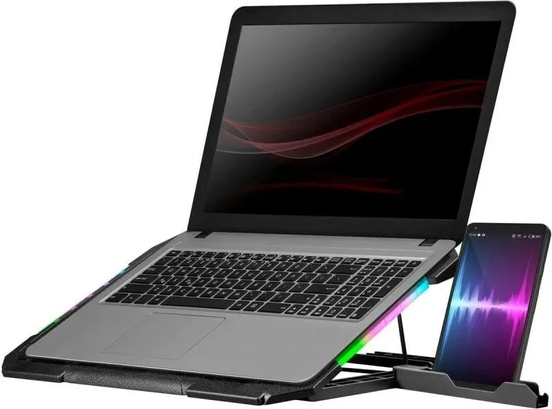 Stendë ftohëse për laptop DEFENDER NS-502, 15.6"-17", 2W, 2xUSB, E zezë - 1