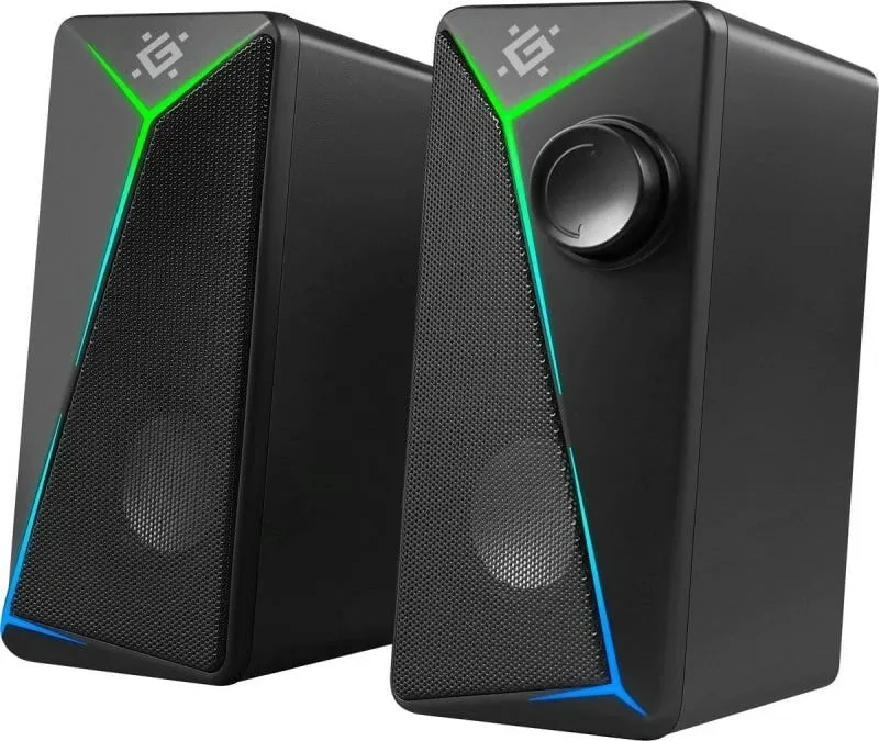 Altoparlantë Defender J5 2.0, 6W, LED, USB, të zi - 1