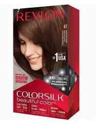 Ngjyrë për flokë Revlon 47 Medium rich brown 2L, 50.1ml + 59.1ml + 11.8ml