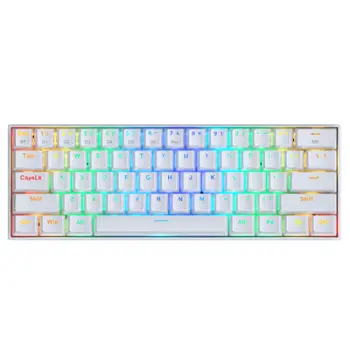 Tastierë mekanike Dragonic K530, e bardhë 60%