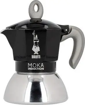 Moka Bialetti Induction 0.9L, 4 filxhanë, e zezë