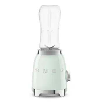 Blender personal mini SMEG PBF01PGEU, 300 W, 2 shpejtësi, 2 shishe, e gjelbër pastel