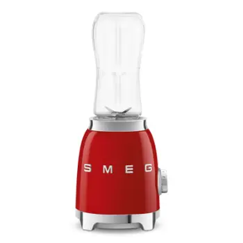 Blender personal mini SMEG PBF01RDEU, 300 W, 2 shpejtësi, 2 shishe, i kuq
