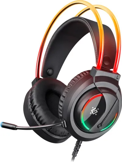 Kufje gaming Defender Wired, stereo, me mikrofon, të zeza - 1