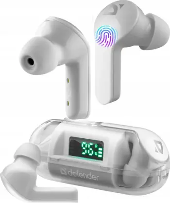Kufje pa tel Defender Twins 916, Bluetooth 5.0, me kuti karikimi, të zeza
