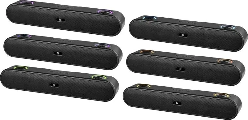 Soundbar Bluetooth Defender Z2, 16 W, LED, USB, E zezë - 2