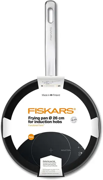 Tigan Fiskars, për fërgim, 26cm, zezë