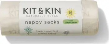 Qese për pelena të përdorura Kit and Kin Biodegradable, 60 copë
