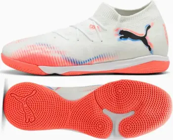 Atlete futbolli për meshkuj Puma, të bardha-portokalli