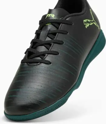 Atlete futsalli për fëmijë Puma, të zeza