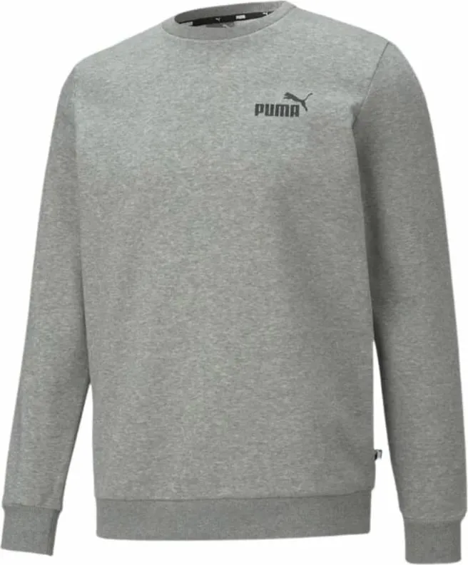 Duks Puma ESS Small Logo Crew FL për Meshkuj, Gri - 1