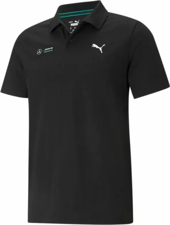 Polo maicë Puma për meshkuj, e zezë - 3