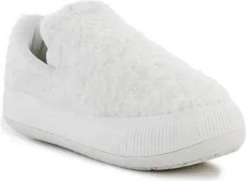 Këpucë Puma Suede Mayu Slip-on Teddy për femra, të bardha