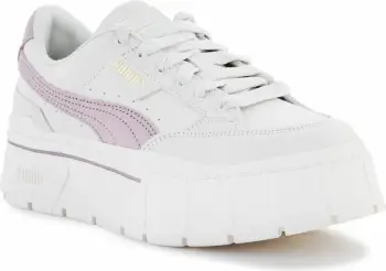 Këpucë Puma Mayze Stack Padded për femra, të bardha