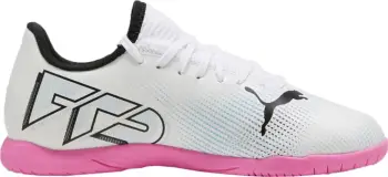 Atlete futbolli për fëmijë Puma Future 7 Play IT Jr, të bardha