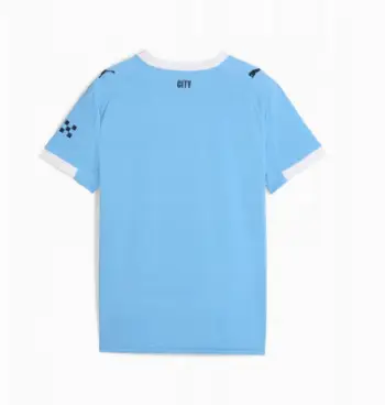 Fanellë futbolli Puma Manchester City Home Juniors 2025 2026, poliester dryCELL, për fëmijë, blu