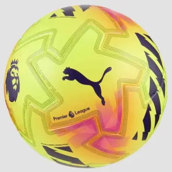 Top futbolli Puma Premier League Orbita Ultimate PL Light, madhësia 5, i lehtë, verdhë fluo